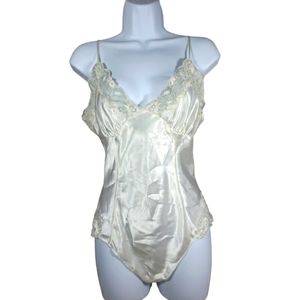 Victoria's Secret Vintage Satin and Lace Bodysuit